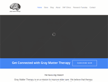 Tablet Screenshot of graymattertherapy.com